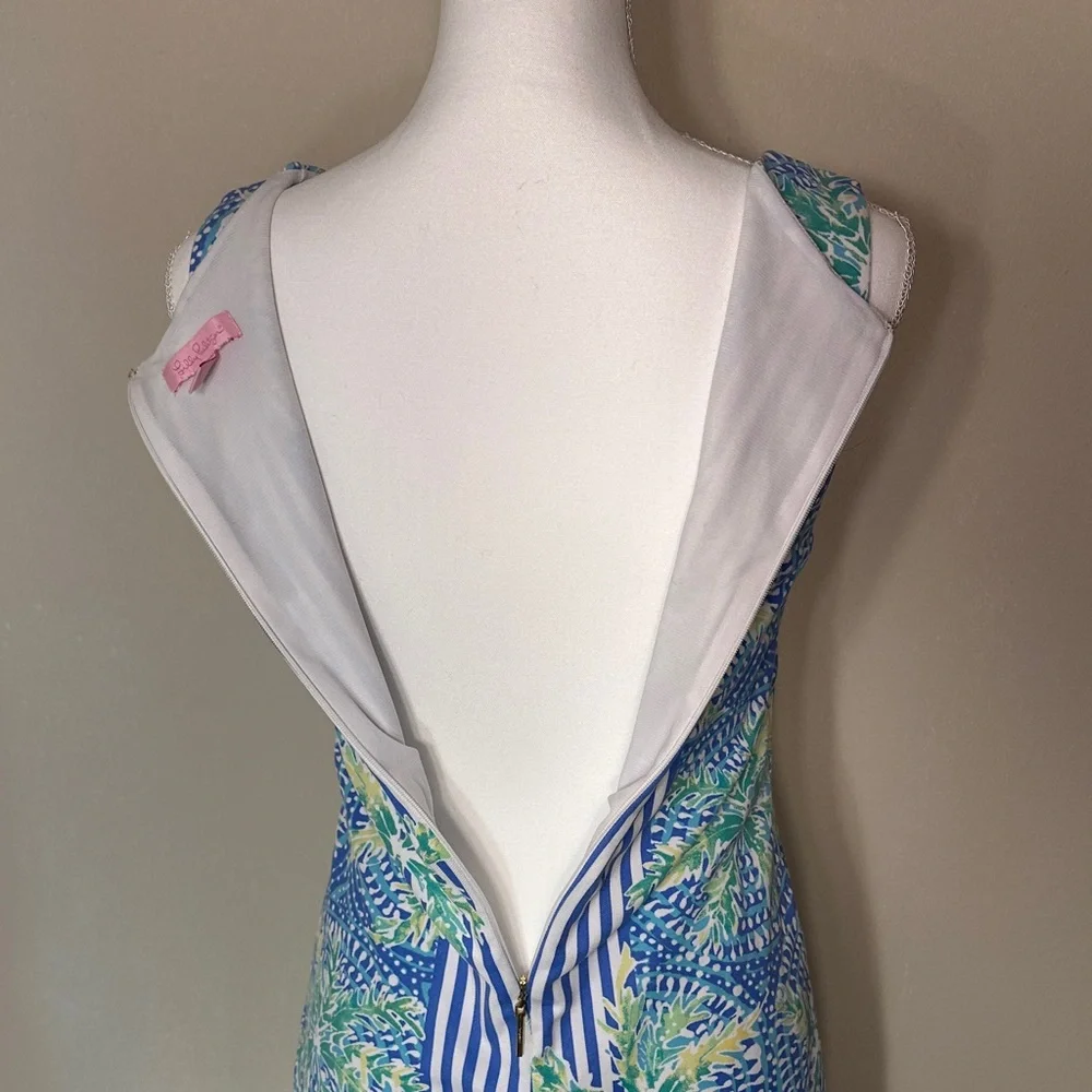 Lilly Pulitzer Blue and Green Midi Dress - Picture 9 of 11